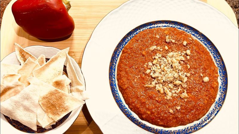 Muhammara, receta árabe de Cocinando con Marcela