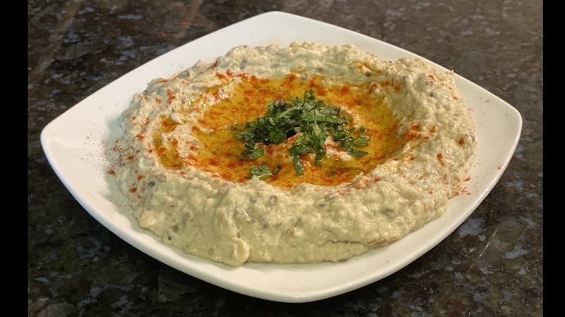Baba ganoush, crema árabe de berenjena, receta de Marcela Moukel