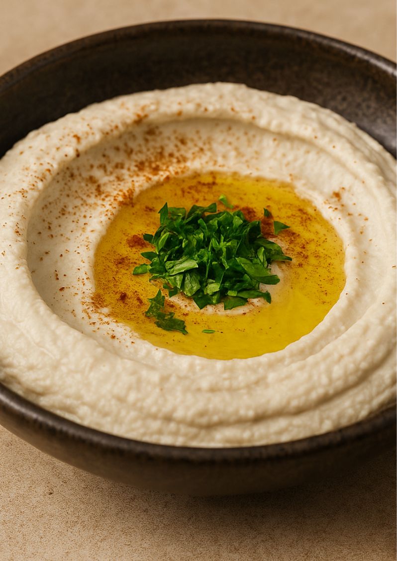 Sample page from the book: Chickpea spread: the photo